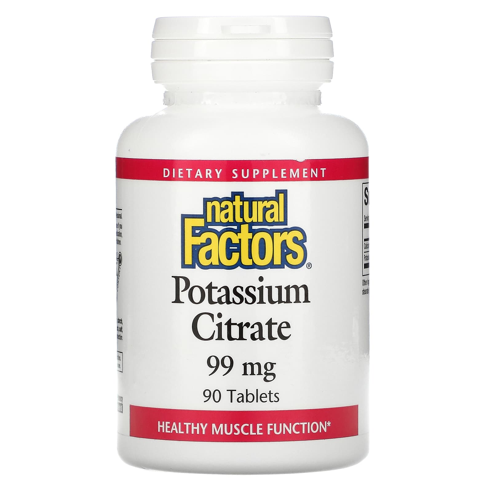 Natural Factors, Potassium Citrate, 99 mg, 90 Tablets UPC 068958016603 | Hilife Vitamins